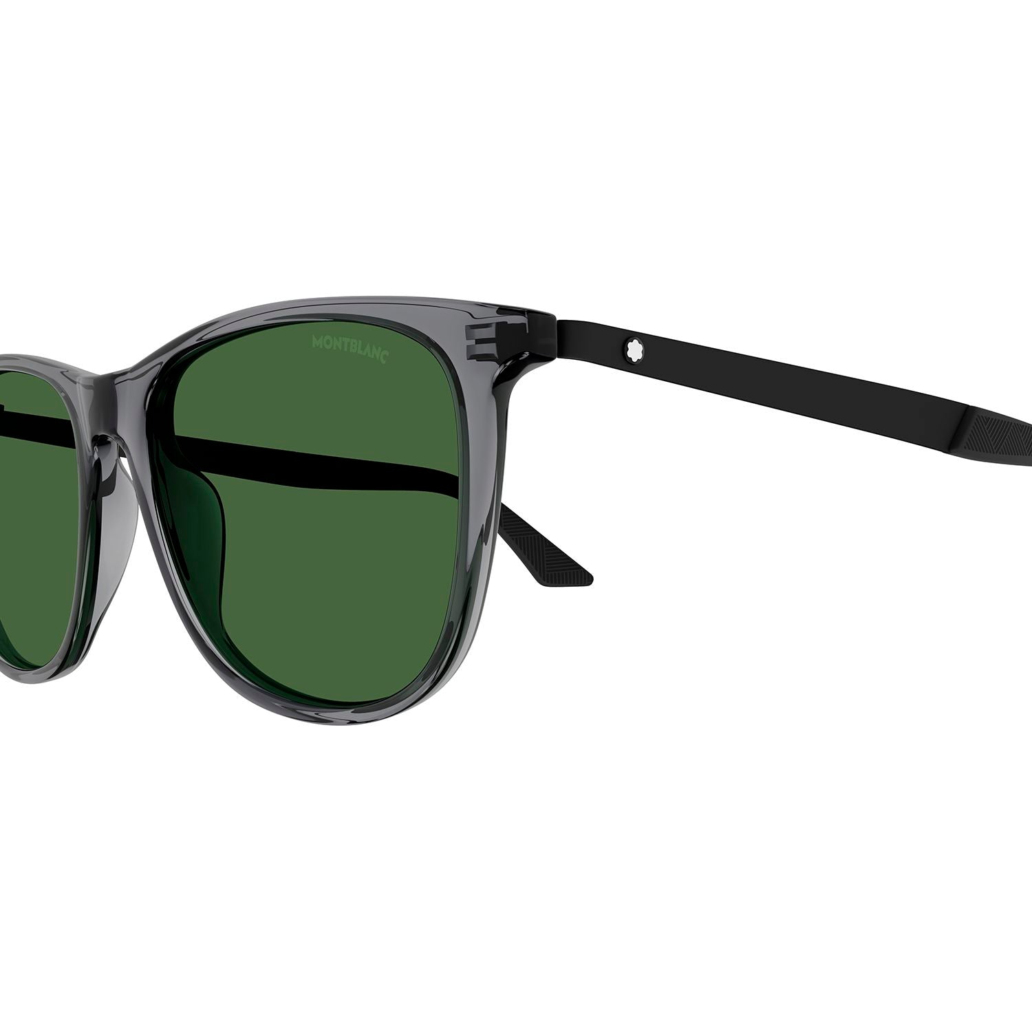 MB0330S Grey recycled acetate Sunglasses - Shiny Transparent Grey