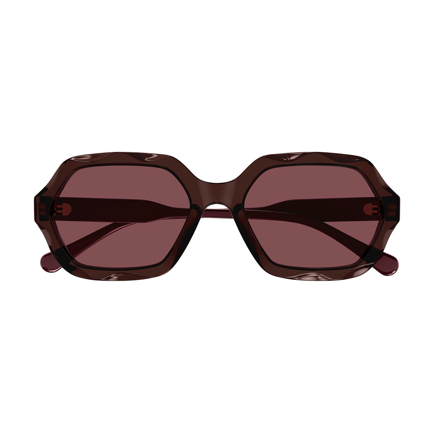 CH0227S Violet recycled acetate Sunglasses - Shiny Transparent Dark Mauve