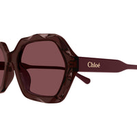 CH0227S Violet recycled acetate Sunglasses - Shiny Transparent Dark Mauve