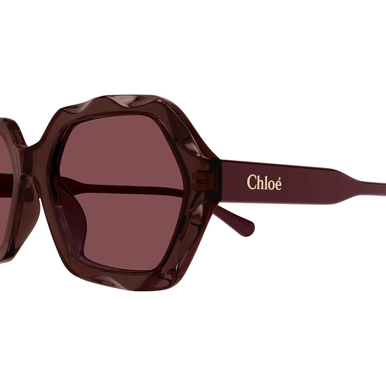 CH0227S Violet recycled acetate Sunglasses - Shiny Transparent Dark Mauve