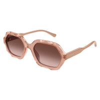 CH0227S Brown recycled acetate Sunglasses - Shiny Transparent Light Brown