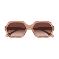 CH0227S Brown recycled acetate Sunglasses - Shiny Transparent Light Brown