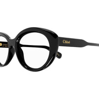 CH0223O Black recycled acetate Optical Frames - Shiny Solid Black