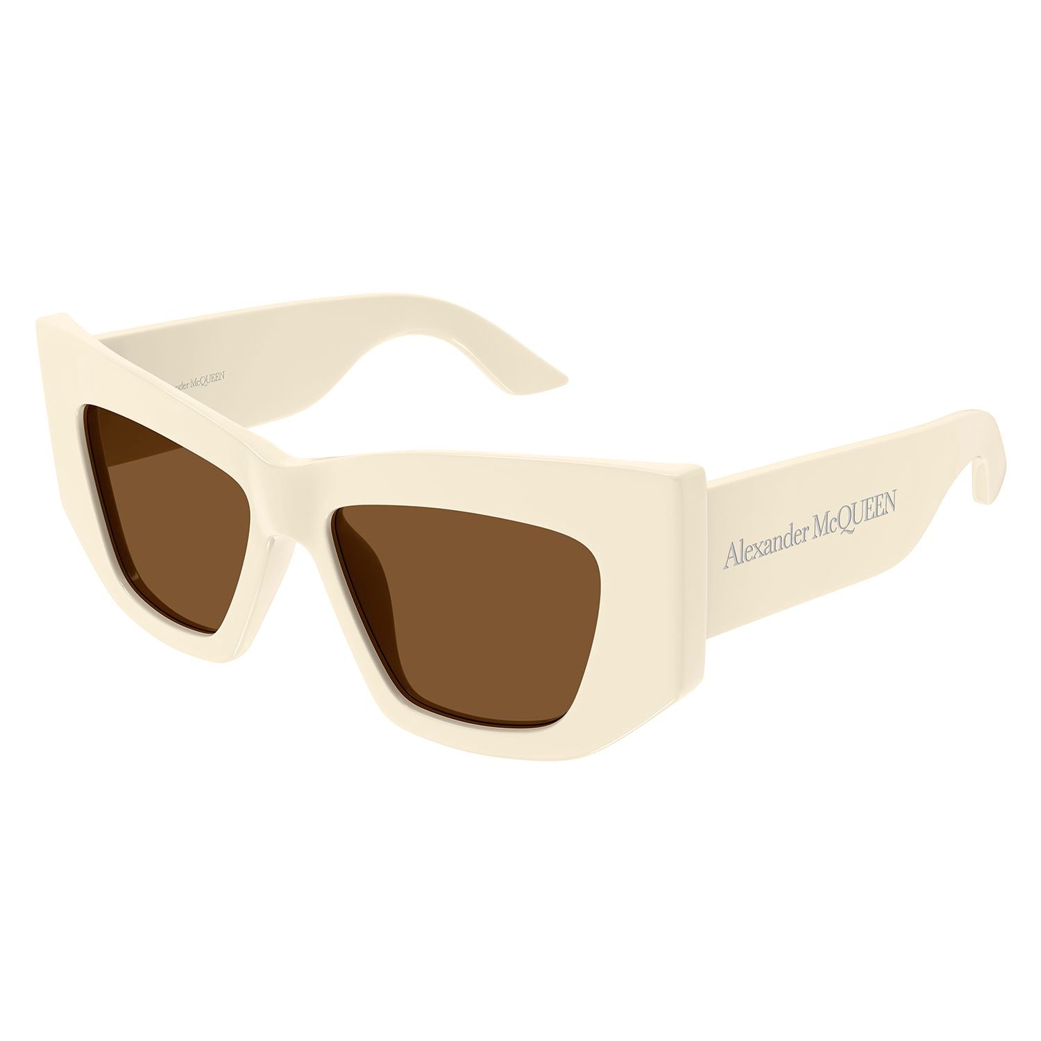 AM0448S Ivory recycled acetate Sunglasses - Shiny Solid Ivory