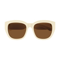 AM0451SA Ivory recycled acetate Sunglasses - Shiny Solid Ivory