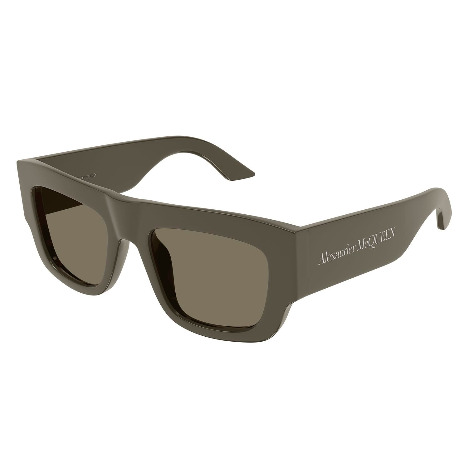 AM0449S Brown recycled acetate Sunglasses - Shiny Solid Taupe