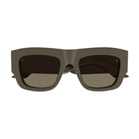 AM0449S Brown recycled acetate Sunglasses - Shiny Solid Taupe
