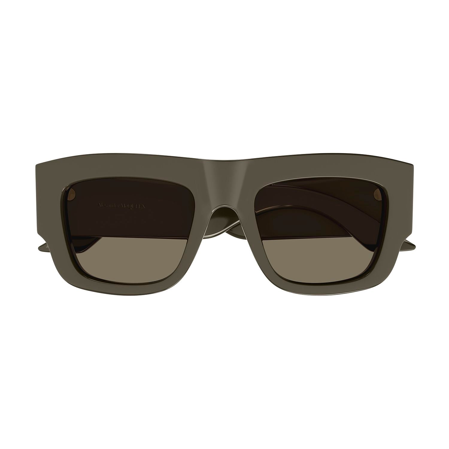 AM0449S Brown recycled acetate Sunglasses - Shiny Solid Taupe