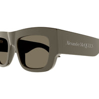 AM0449S Brown recycled acetate Sunglasses - Shiny Solid Taupe