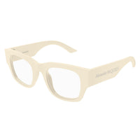 AM0455O Ivory recycled acetate Optical Frames - Shiny Solid Ivory