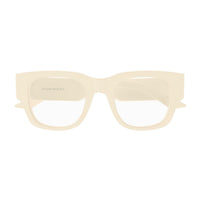 AM0455O Ivory recycled acetate Optical Frames - Shiny Solid Ivory