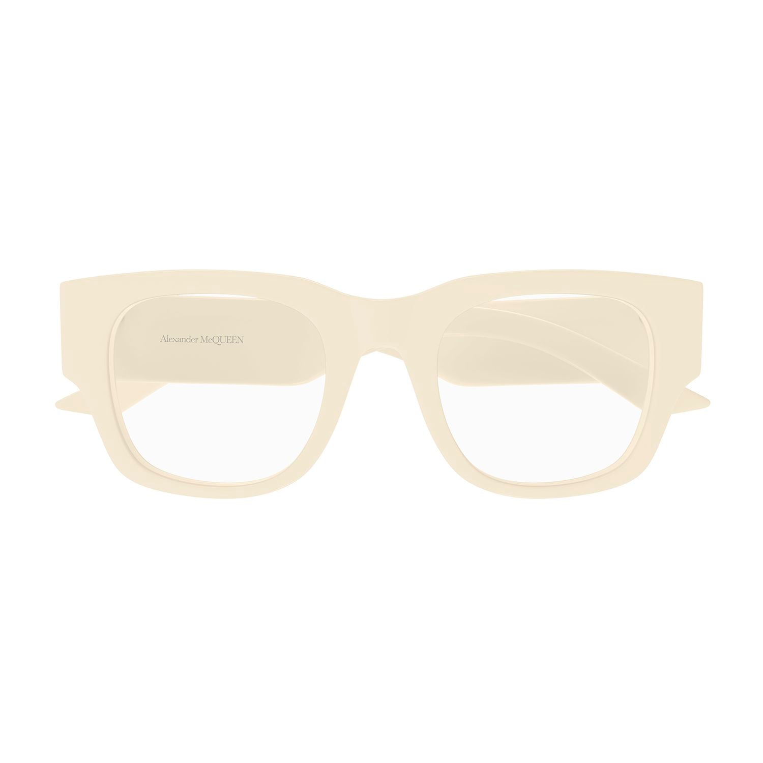 AM0455O Ivory recycled acetate Optical Frames - Shiny Solid Ivory