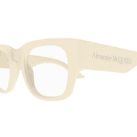 AM0455O Ivory recycled acetate Optical Frames - Shiny Solid Ivory