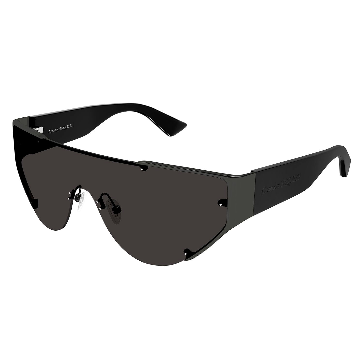 AM0447S Ruthenium metal Sunglasses - Shiny Dark Ruthenium