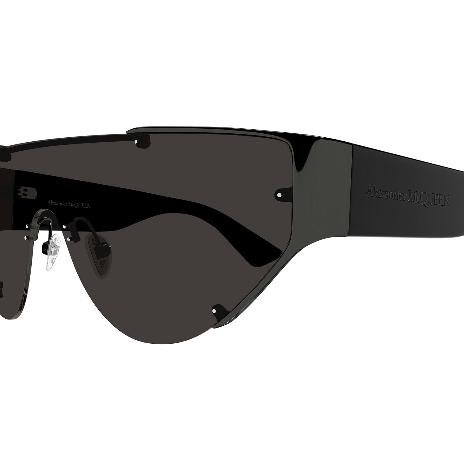 AM0447S Ruthenium metal Sunglasses - Shiny Dark Ruthenium