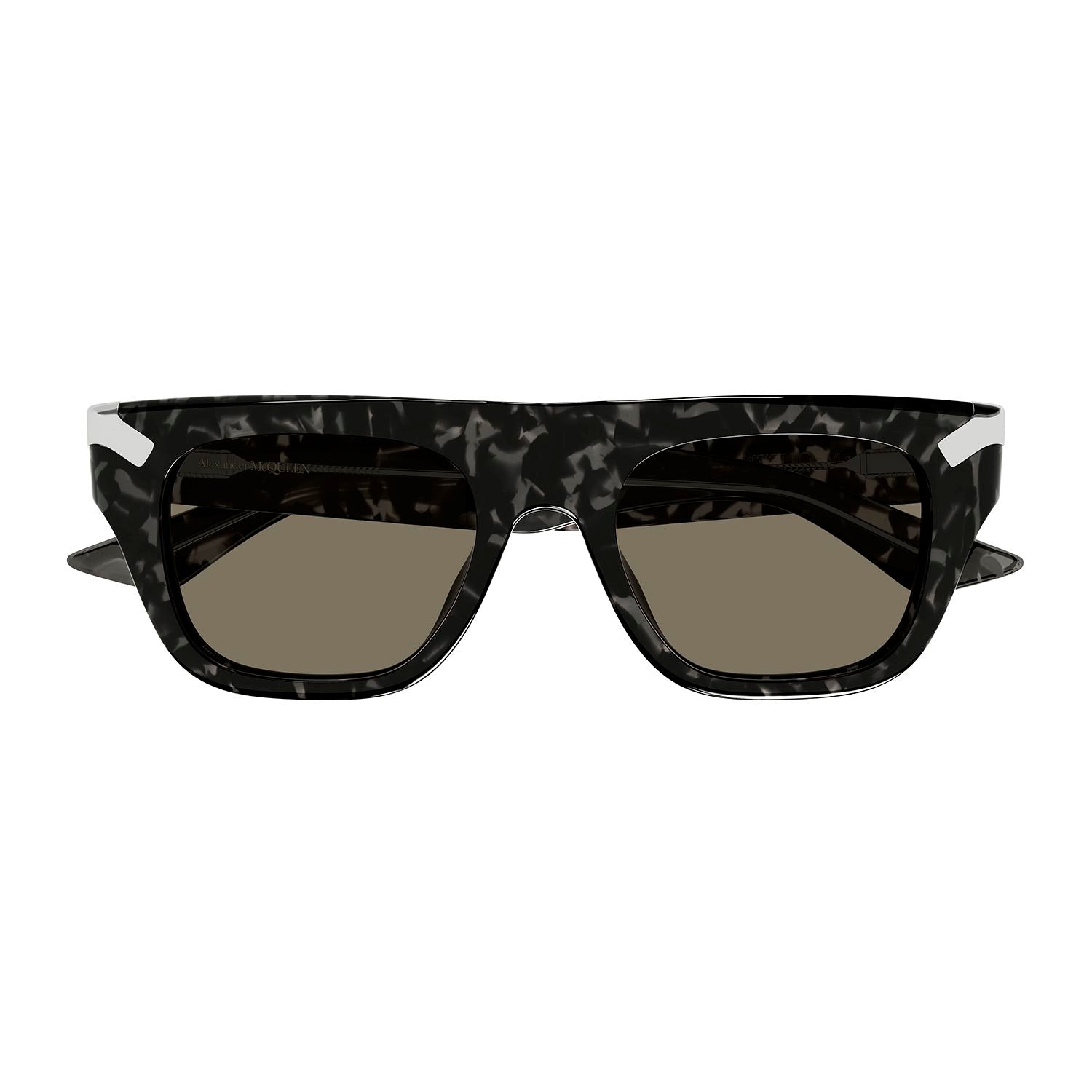 AM0441S Havana recycled acetate Sunglasses - Shiny Grey Havana