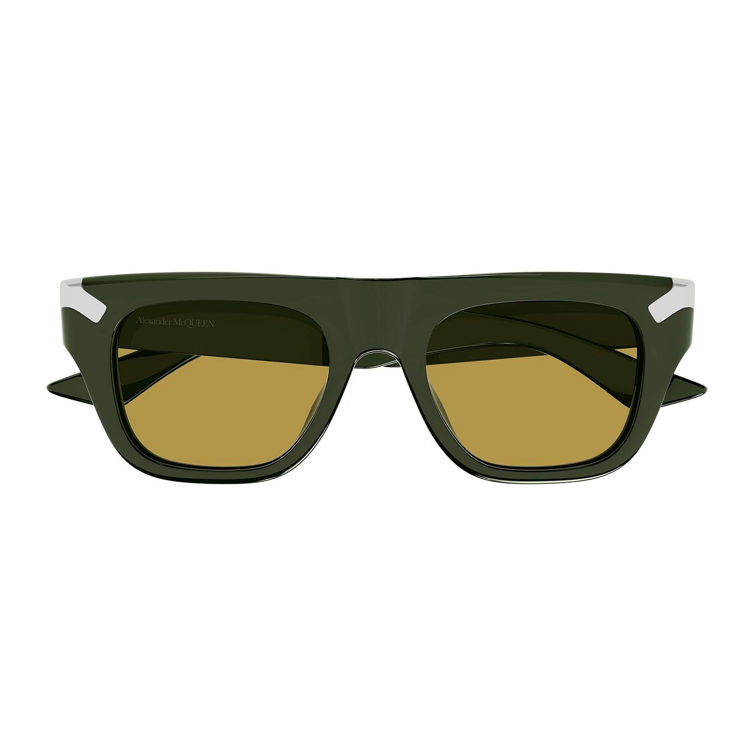AM0441S Green recycled acetate Sunglasses - Shiny Solid Dark Green