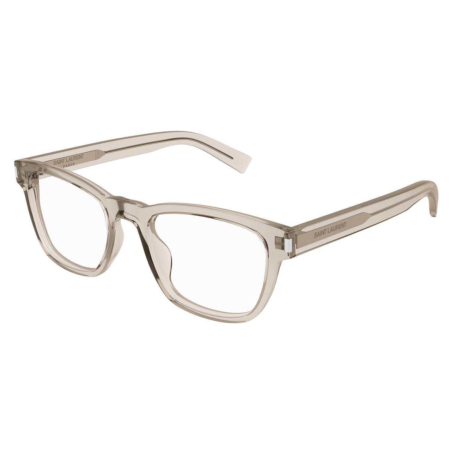 SL 664 Beige recycled acetate Optical Frames - Shiny Transparent Beige