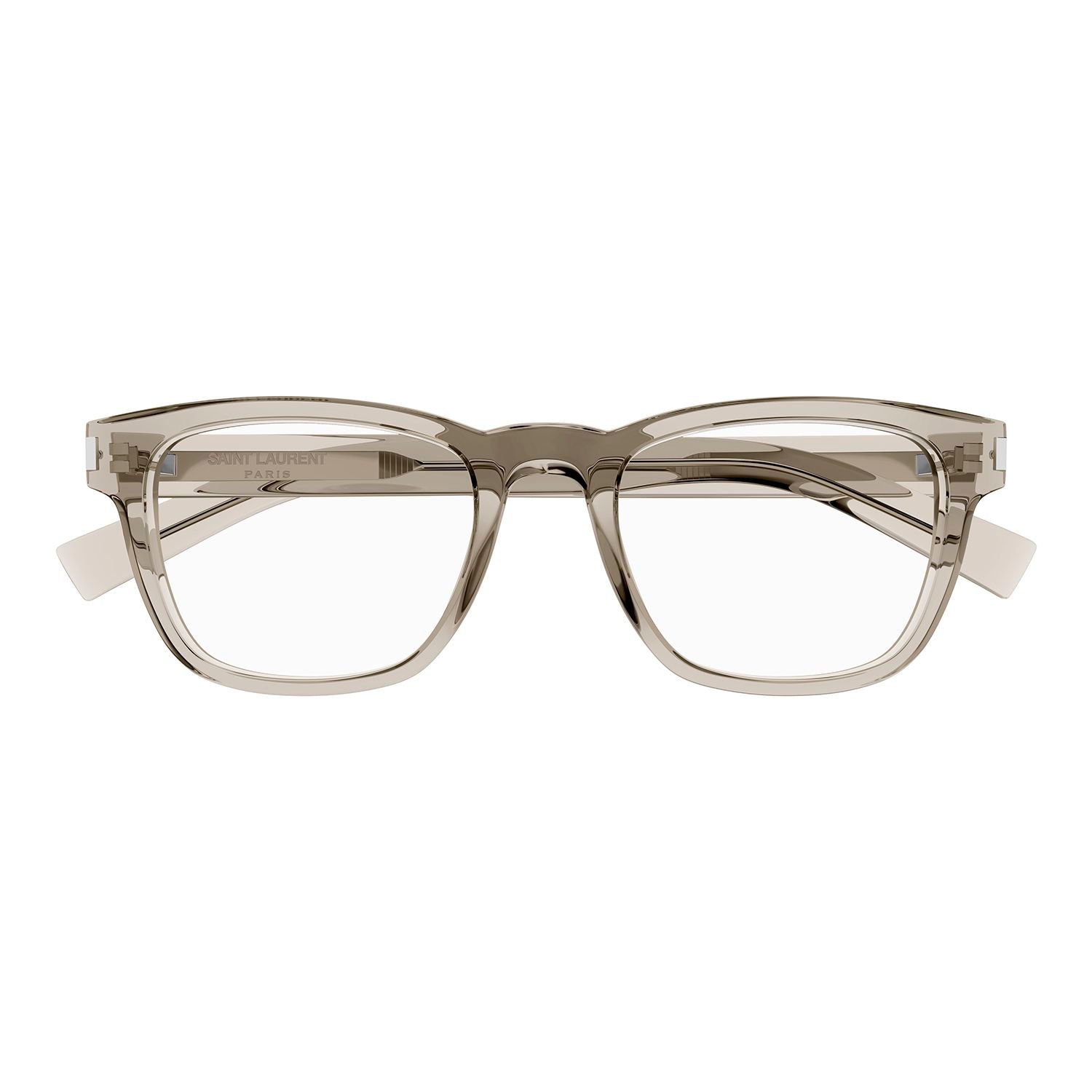 SL 664 Beige recycled acetate Optical Frames - Shiny Transparent Beige
