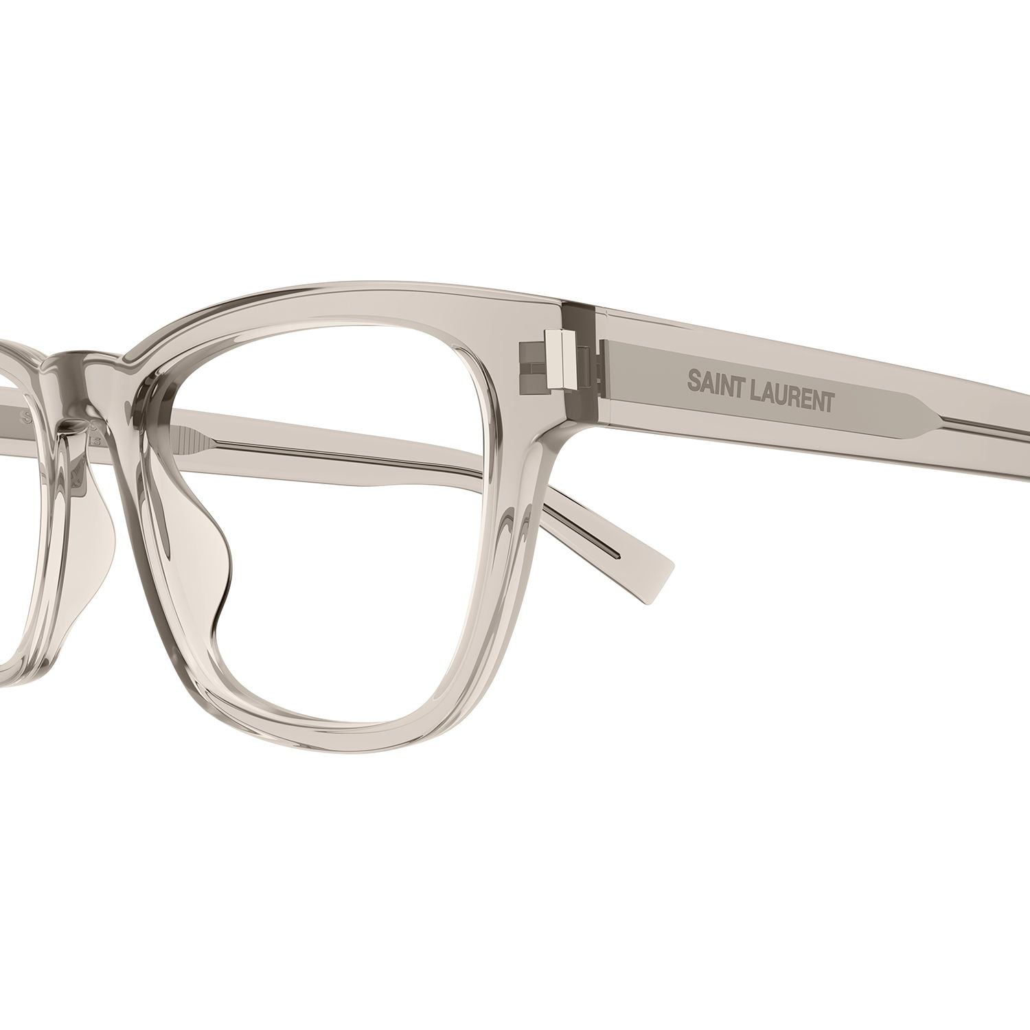 SL 664 Beige recycled acetate Optical Frames - Shiny Transparent Beige