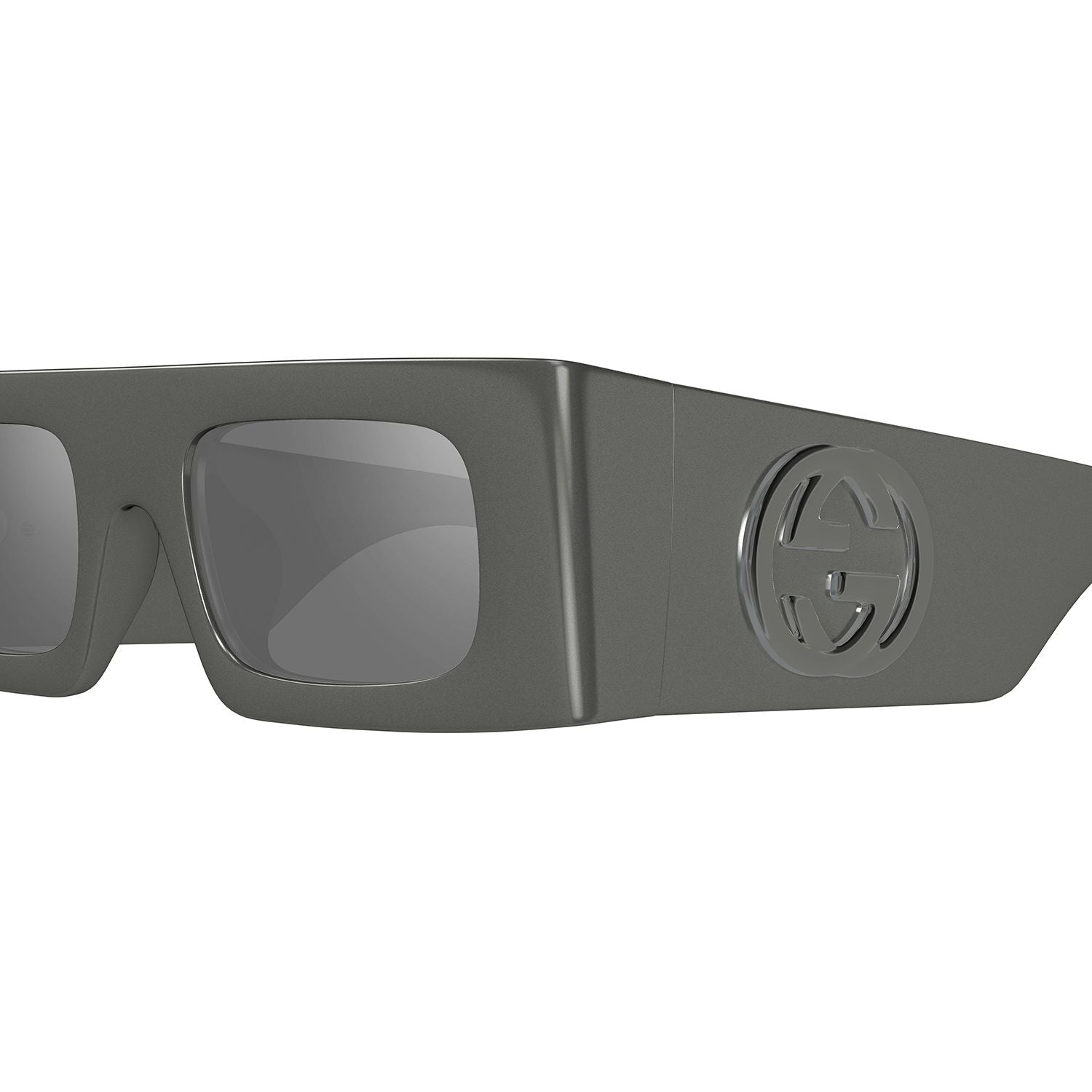GG1646S Grey injection Sunglasses - Shiny Metallic & Dark Ruthenium