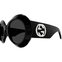 GG1647S Black recycled acetate Sunglasses - Shiny Solid Black