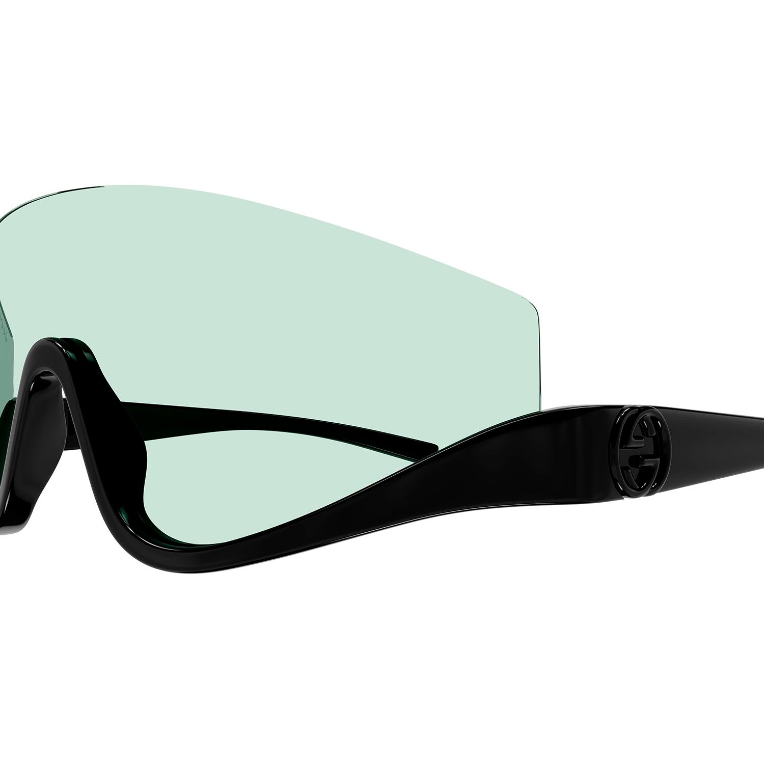 GG1650S Black injection Sunglasses - Shiny Black