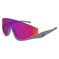 GG1650S Grey injection Sunglasses - Shiny Metallic & Dark Ruthenium