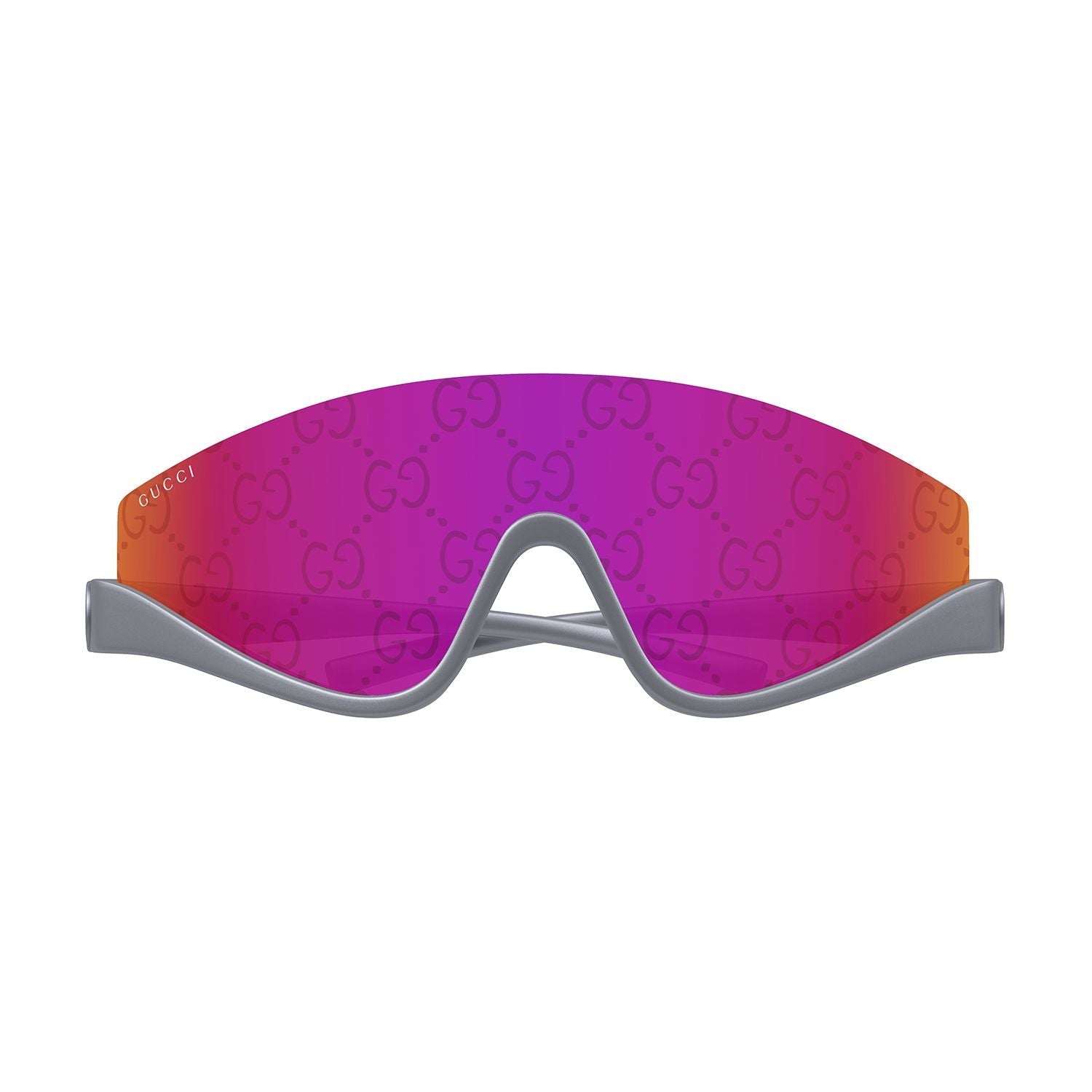 GG1650S Grey injection Sunglasses - Shiny Metallic & Dark Ruthenium