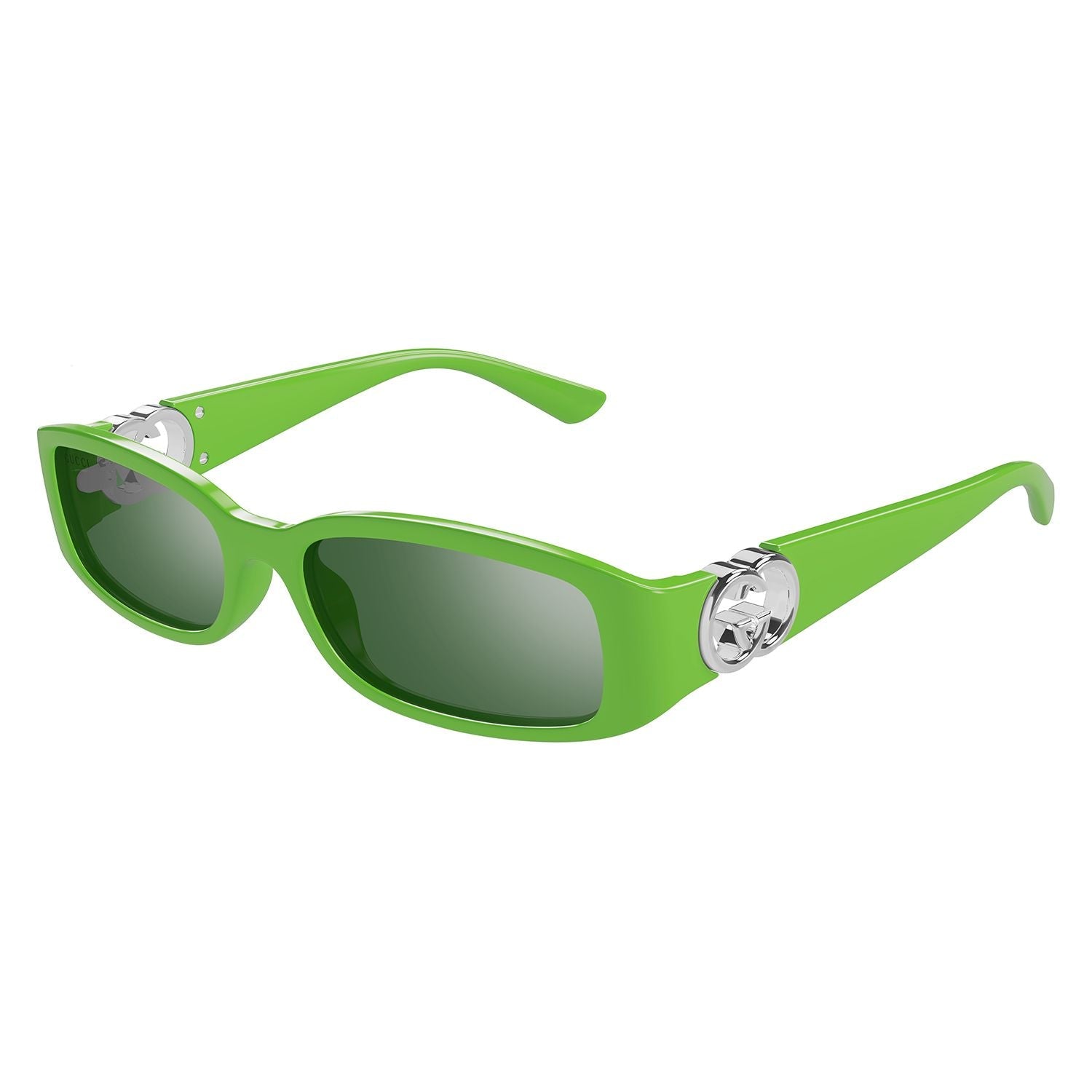 GG1661S Green injection Sunglasses - Shiny Solid Vivid Green