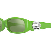GG1661S Green injection Sunglasses - Shiny Solid Vivid Green