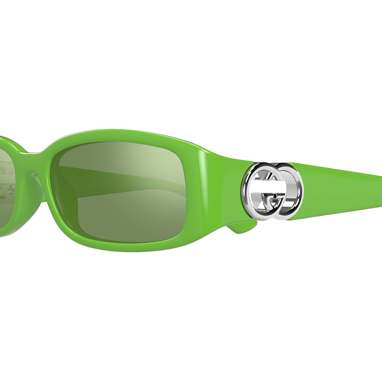 GG1661S Green injection Sunglasses - Shiny Solid Vivid Green