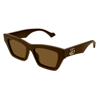 GG1753S Brown recycled acetate Sunglasses - Shiny Solid Chocolate Brown