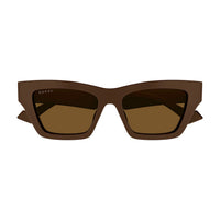GG1753S Brown recycled acetate Sunglasses - Shiny Solid Chocolate Brown