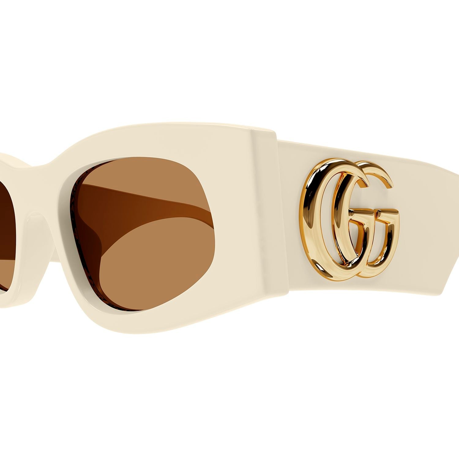 GG1754S Ivory recycled acetate Sunglasses - Shiny Solid Ivory