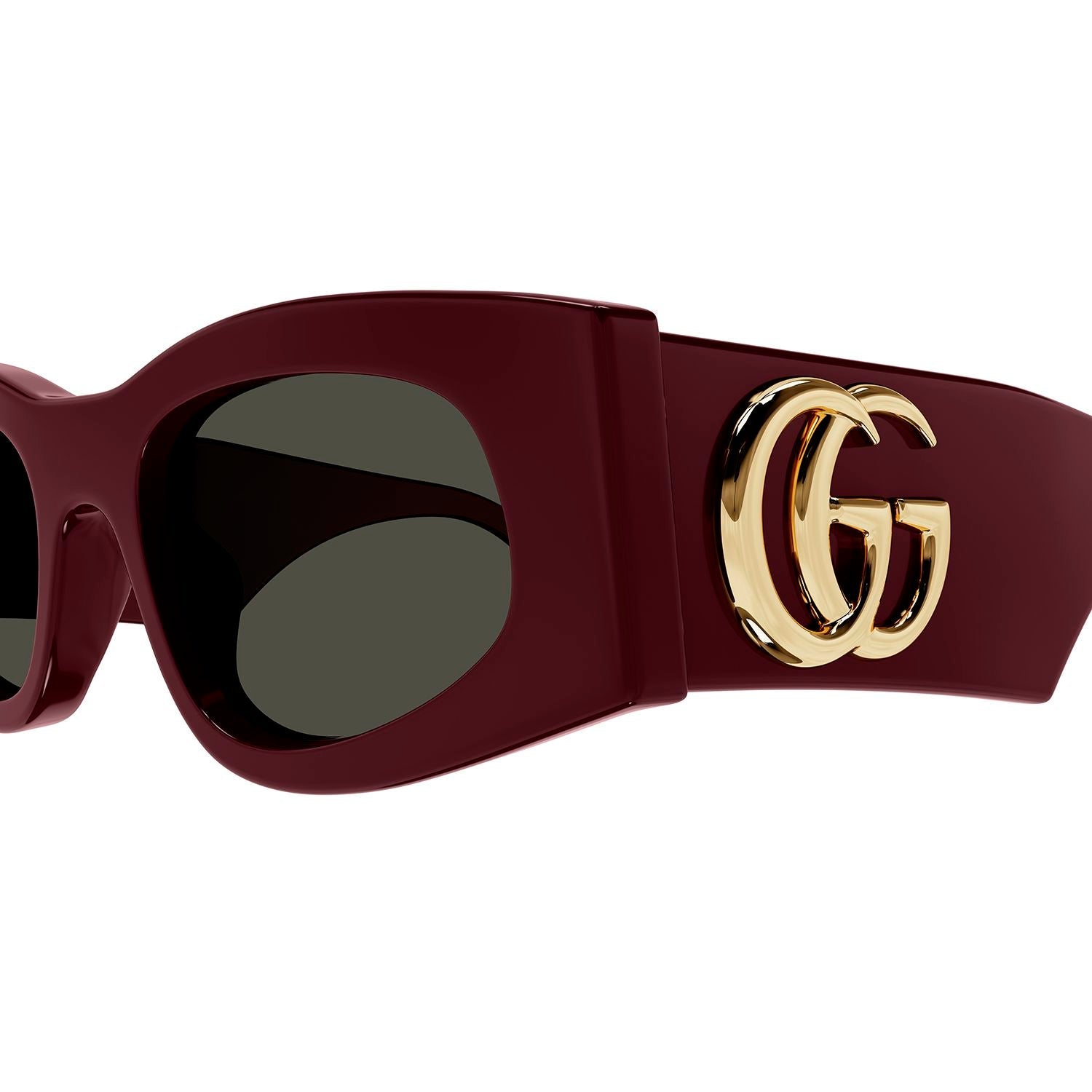 GG1754S Burgundy recycled acetate Sunglasses - Shiny Solid Burgundy