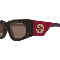 GG1664S Havana recycled acetate Sunglasses - Shiny Dark Havana