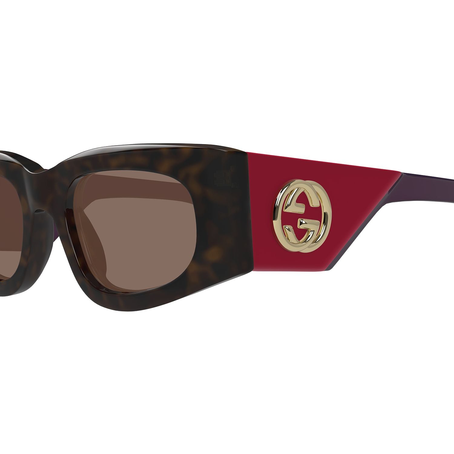 GG1664S Havana recycled acetate Sunglasses - Shiny Dark Havana