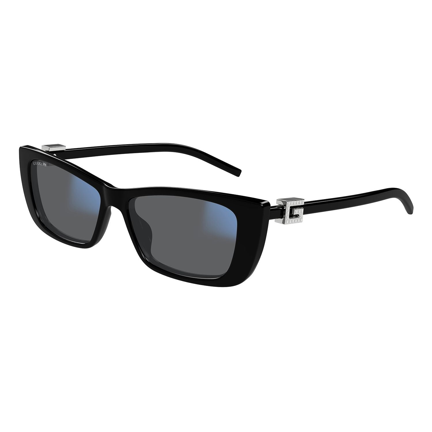 GG1681S Black injection Sunglasses - Shiny Black