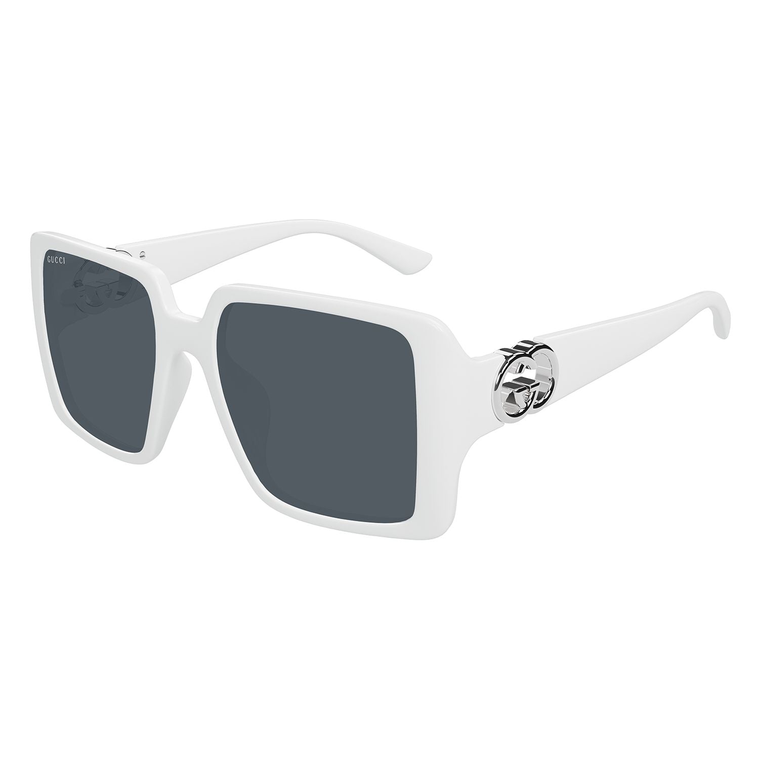 GG1692S White injection Sunglasses - Shiny Solid White