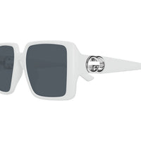 GG1692S White injection Sunglasses - Shiny Solid White