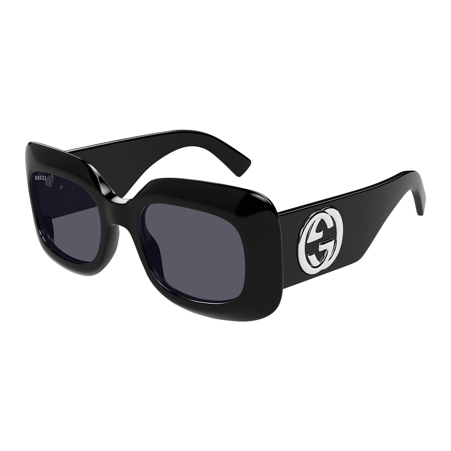 GG1695S Black recycled acetate Sunglasses - Shiny Black