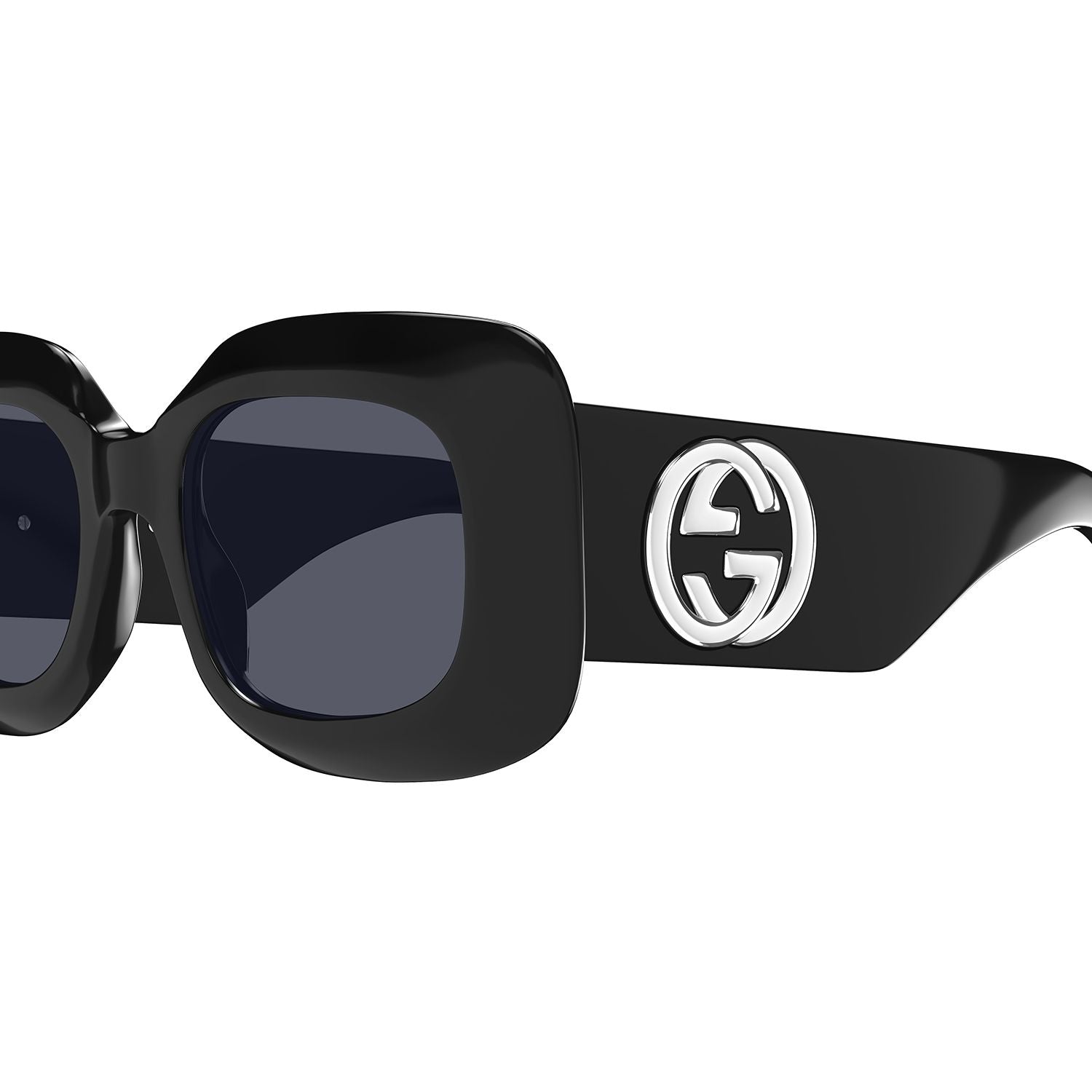 GG1695S Black recycled acetate Sunglasses - Shiny Black