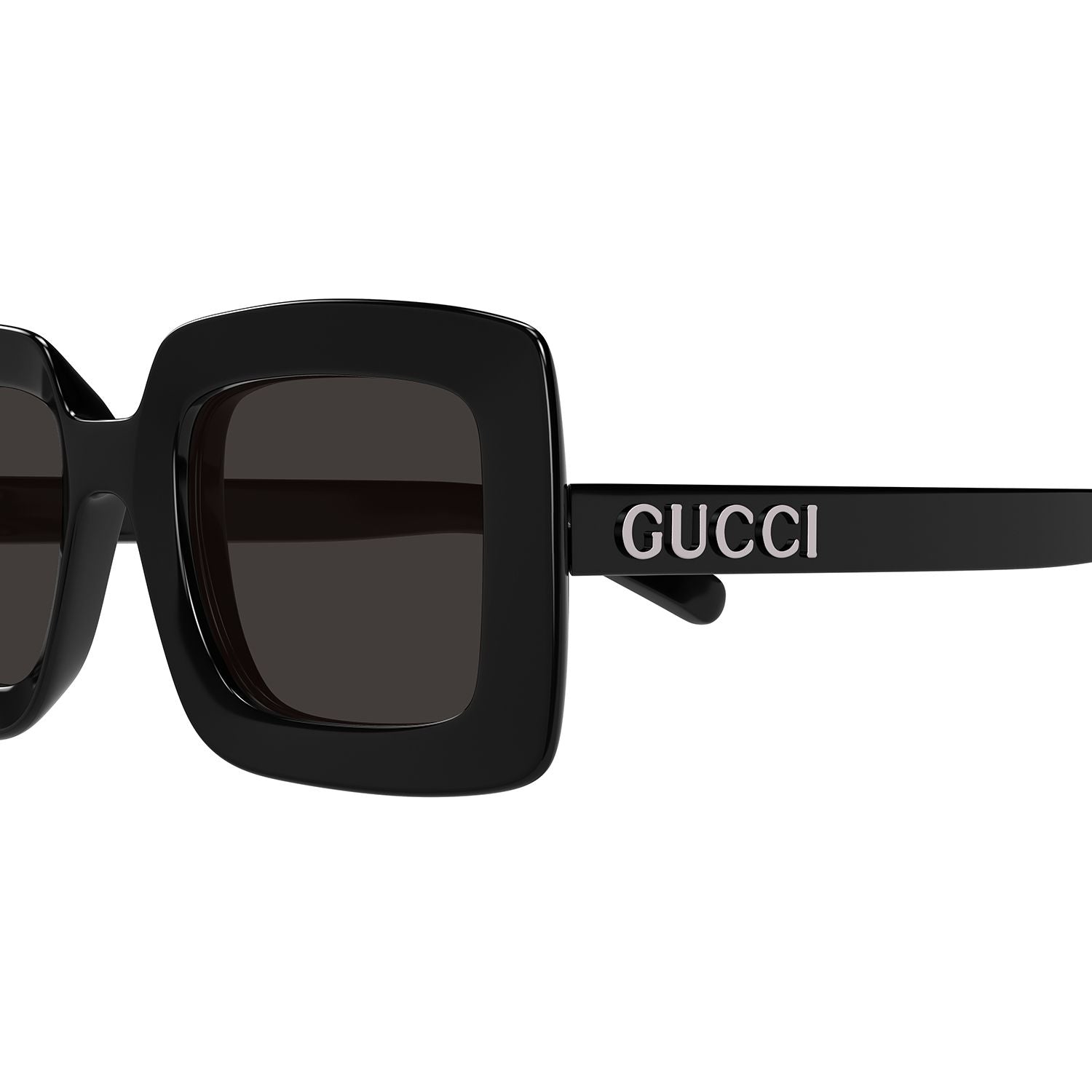 GG1718S Black injection Sunglasses - Shiny Black