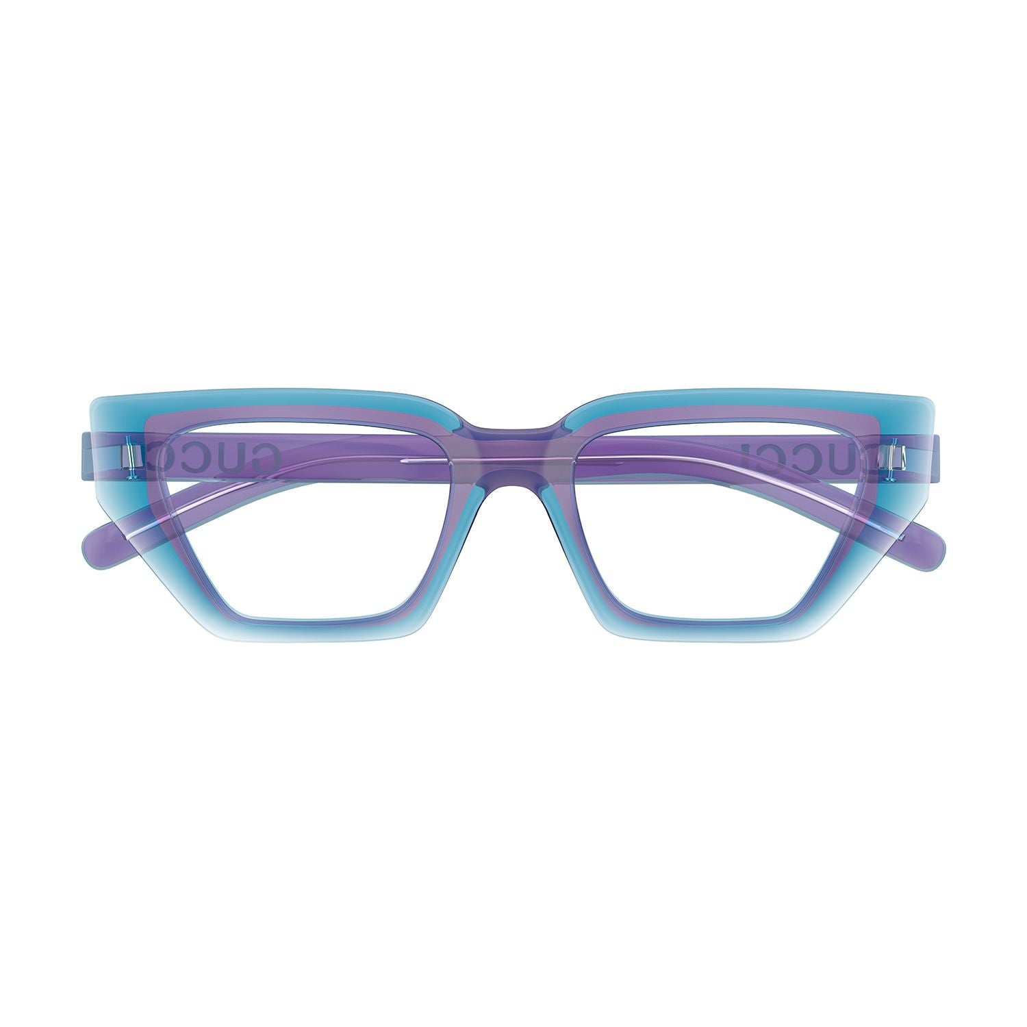 GG1720O Violet injection Optical Frames - Shiny Transparent Violet