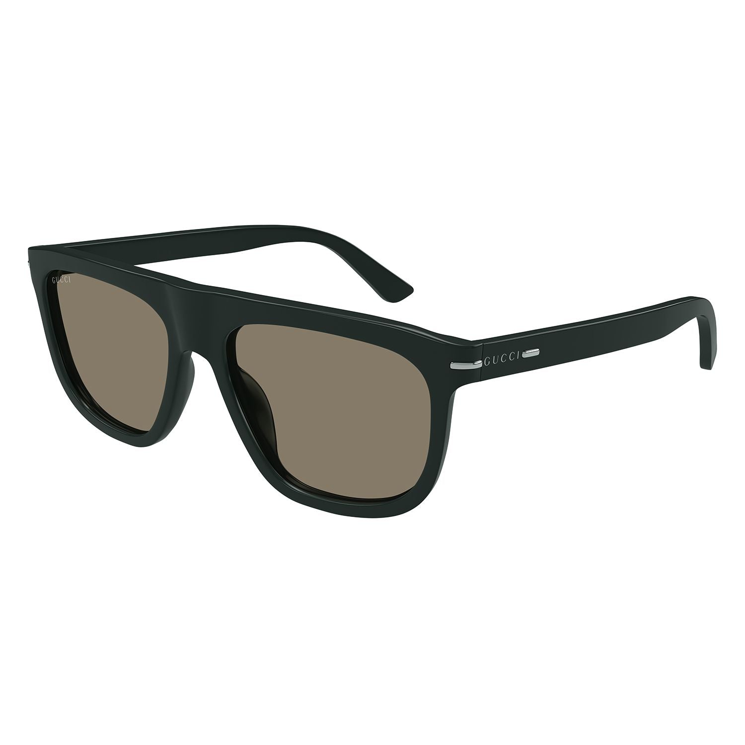 GG1726S Green recycled acetate Sunglasses - Shiny Solid Dark Green