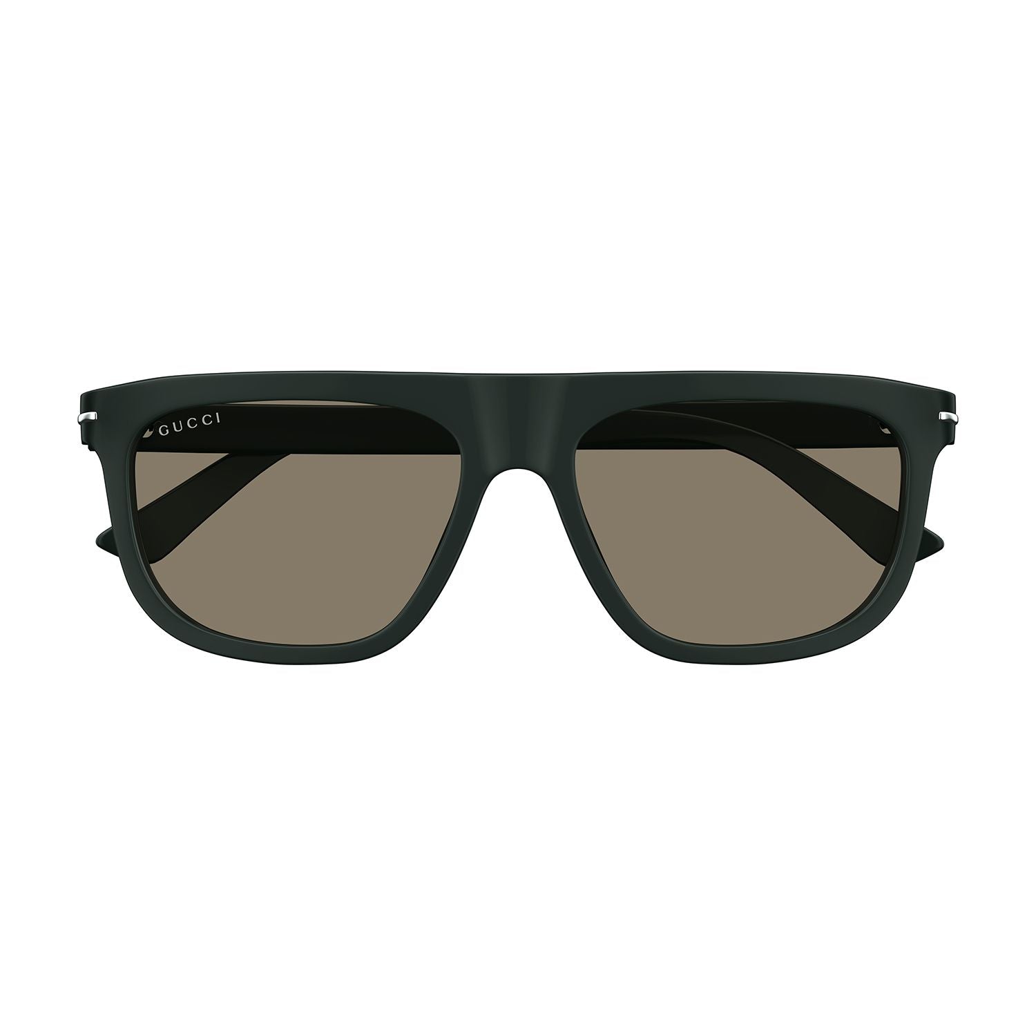 GG1726S Green recycled acetate Sunglasses - Shiny Solid Dark Green