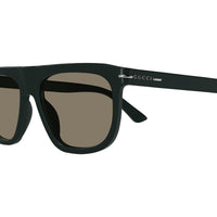 GG1726S Green recycled acetate Sunglasses - Shiny Solid Dark Green