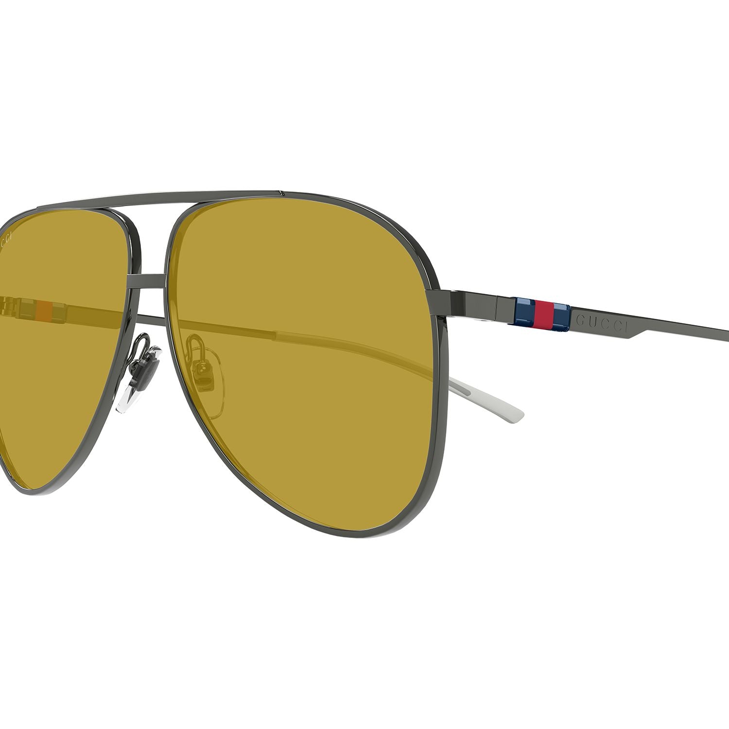 GG1677S Ruthenium metal Sunglasses - Shiny Dark Ruthenium