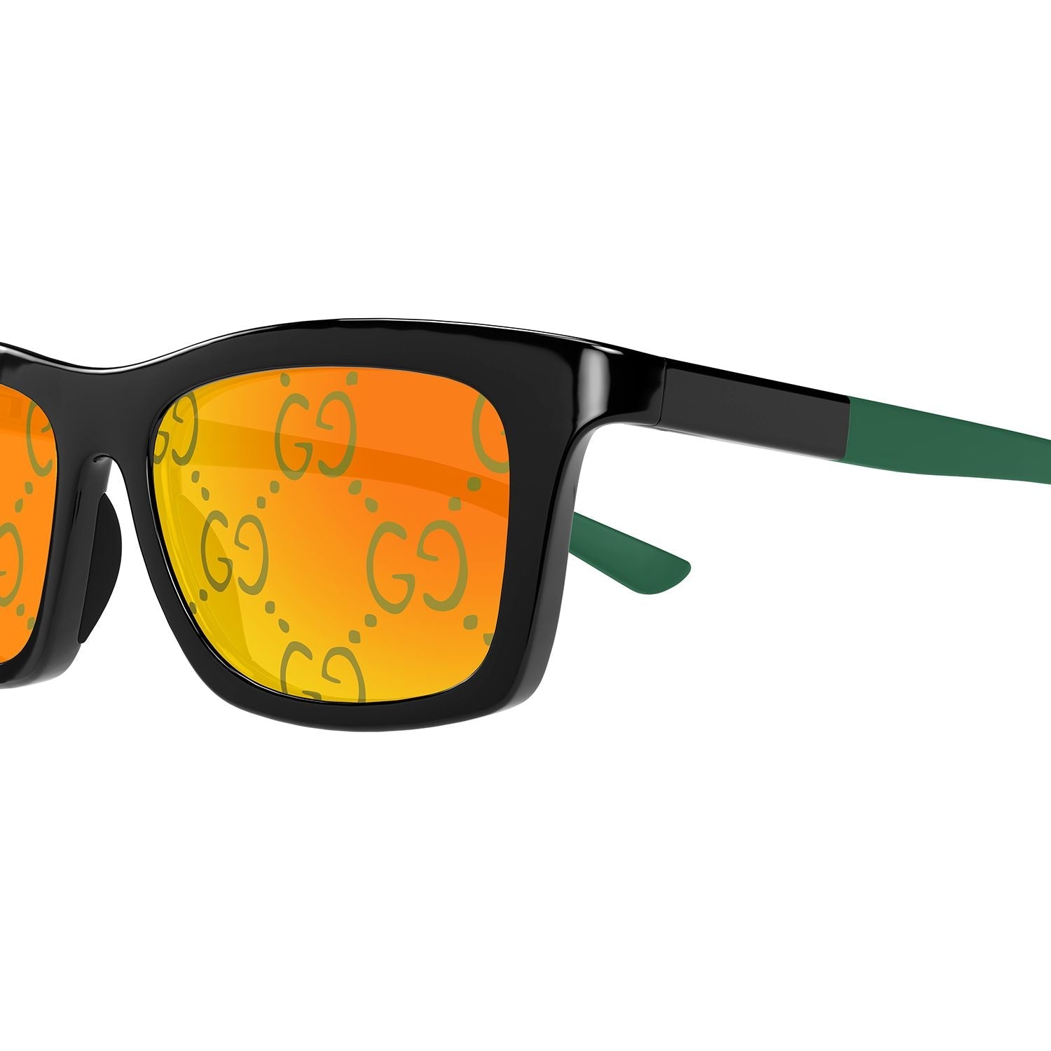 GG1735S Black injection Sunglasses - Shiny Black